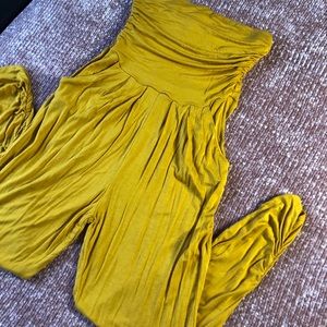 Boho Mustard Yellow Romper